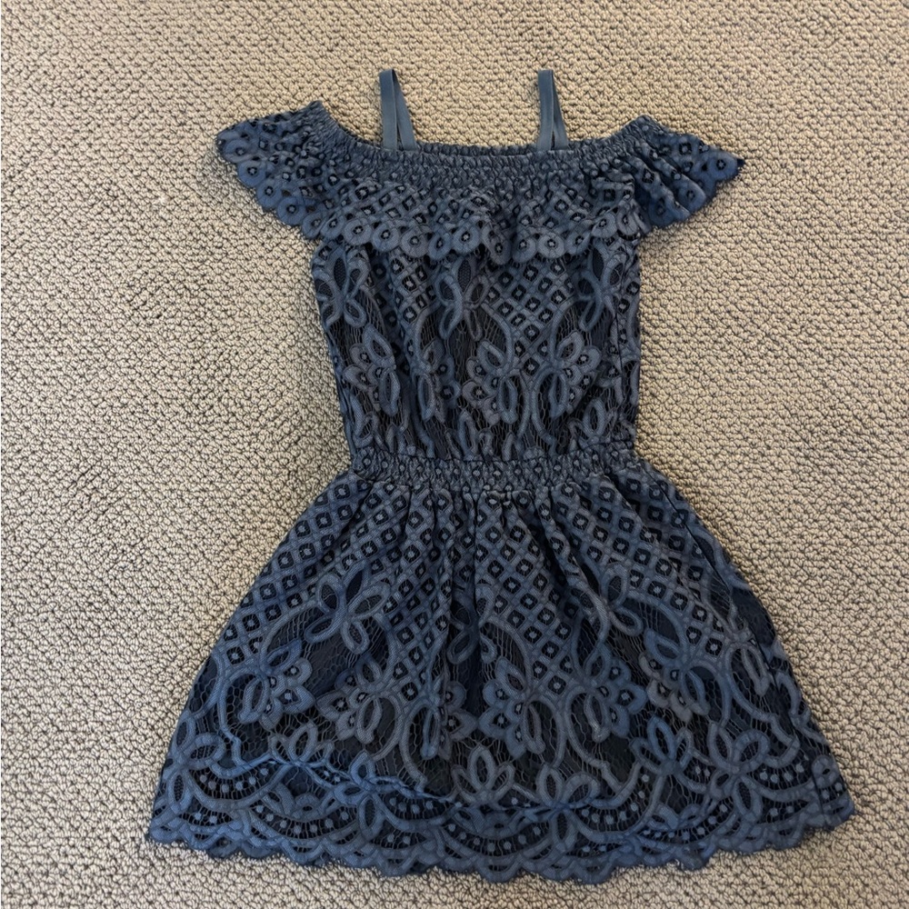 Little Remix Charlotte Eskildsen dress. Size 15, navy blue. Purchased in Paris.